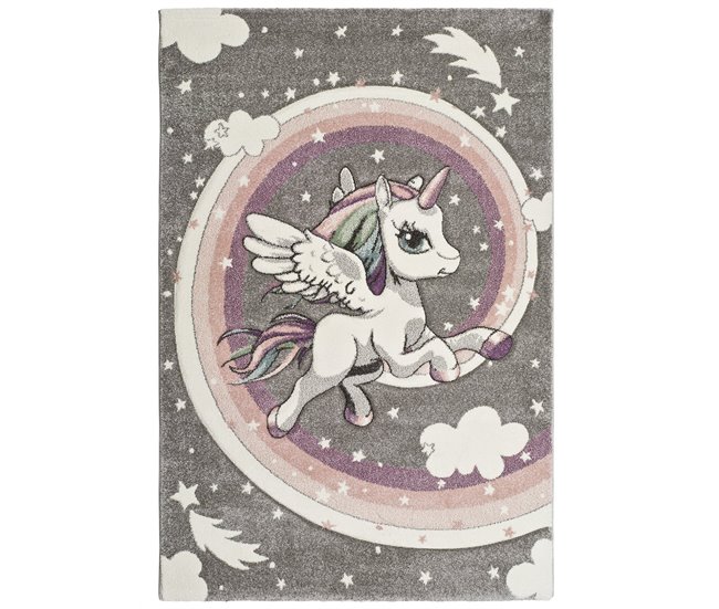 Alfombra infantil llama KINDER - ATTICGO 120x170 Multicolor