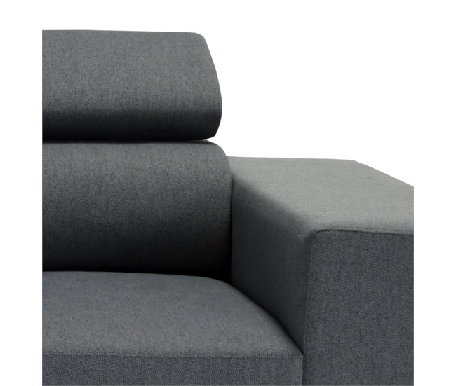 Chaise longue con cama NORWAY reversible 3 plazas gris Gris