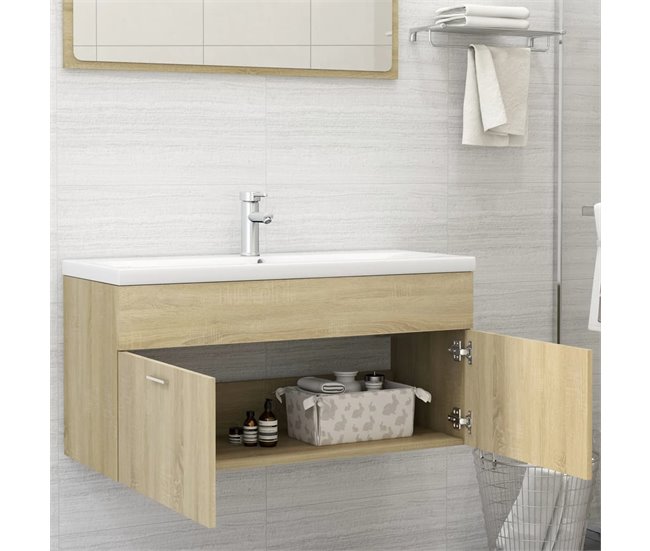 Armario Con Lavabo 101 Natural