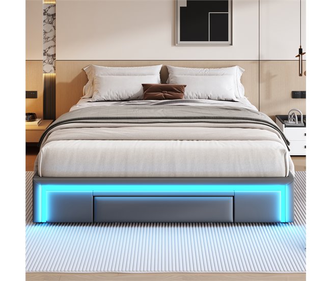 Camas de matrimonio 160x200 Gris