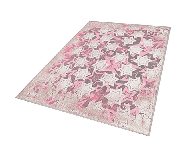 Alfombra De 120 X 180Cm 180x120 Rosa