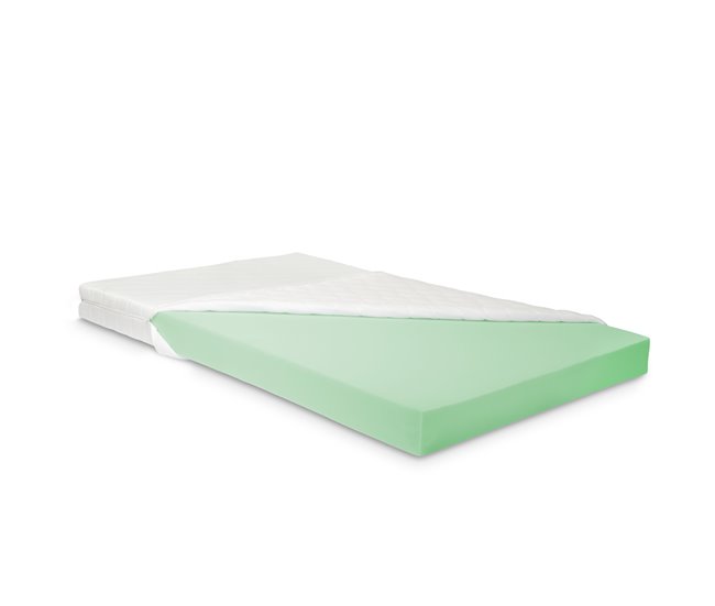 [Corium] Cama Albacete cuero sintético moderna - con colchón 169x210 Blanco