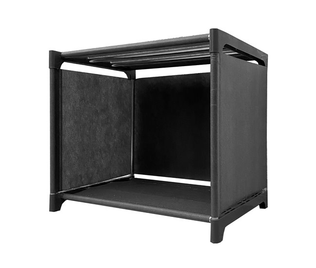 Estanteria Ordenacion 2 Pisos PVC & Tela Nyana Home 41 Negro