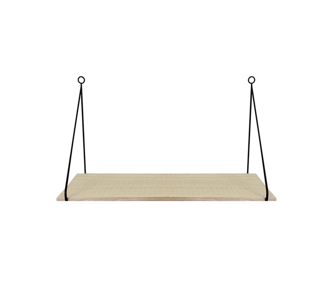 Acomoda Textil – Estante para pared de Madera. (Balda Colgante) Madera Clara