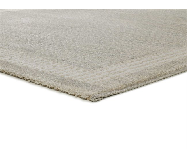 Alfombra de estilo vintage con relieve HL-BORDER - ATTICGO 80x150 Crema