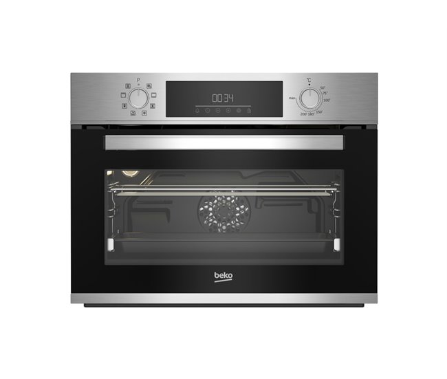 Horno Compacto multifución BEKO BBcm12300X Negro/ Inox