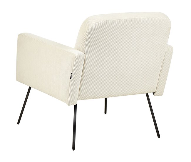 Beliani Sillón NARKEN Crema