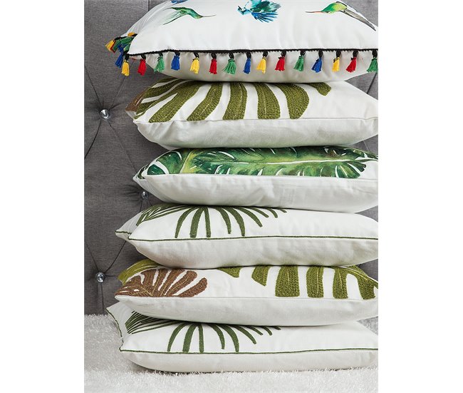 Beliani Cojín decorativo MALLOW Multicolor