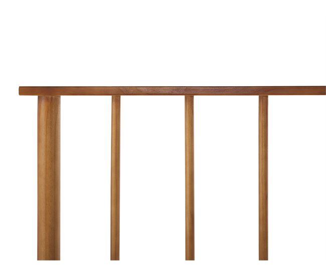 Beliani Cama con somier Madera de pino BARRET 106x210 Marron
