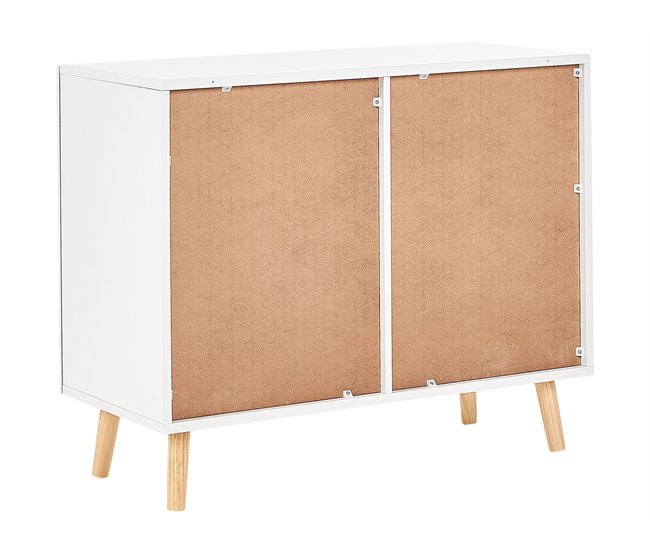Beliani Aparador CLOUDY Blanco/ Madera