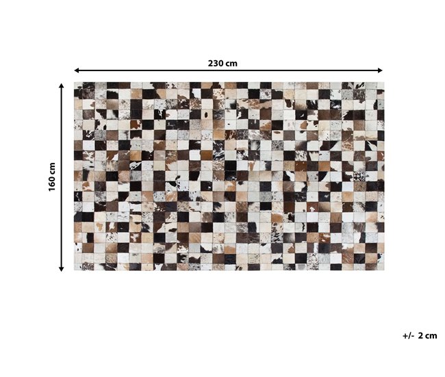 Beliani Alfombra de pelo corto CERLI 160x230 Beige