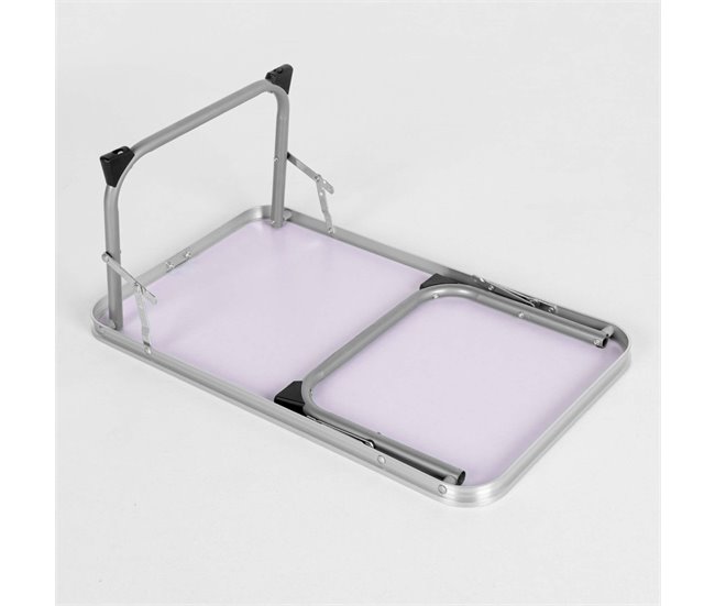 Aktive Mesa plegable pequeña camping antivuelco y ultraligera Beige