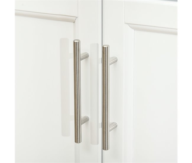 Isla de Cocina MDF, Melamina de Madera HOMCOM, hogar - cocina Blanco