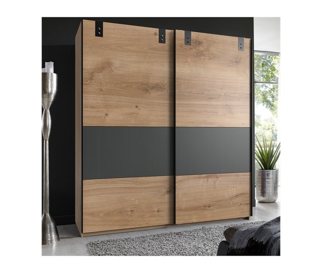 Armario 2 puertas correderas Madera