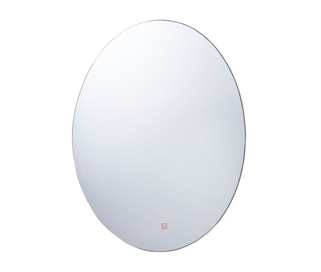 Beliani Espejo de baño MAZILLE Gris