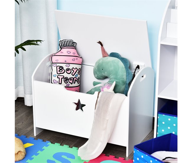 Organizador de Juguete de Niño E1 class MDF HOMCOM 62 Blanco