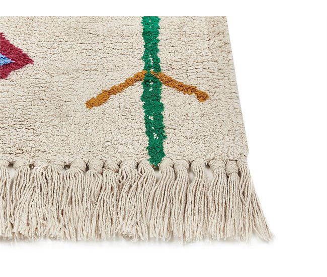 Beliani Alfombra de pelo corto CETMI 80x230 Beige