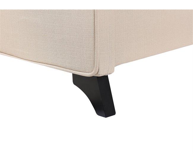 Beliani Cama con somier Poliéster AMBASSADOR 172x216 Beige