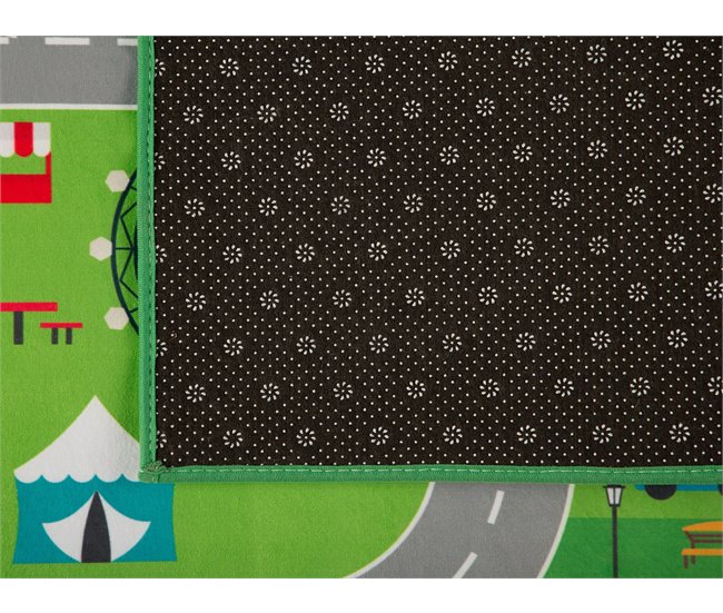 Beliani Alfombra para niños SEBEN Verde