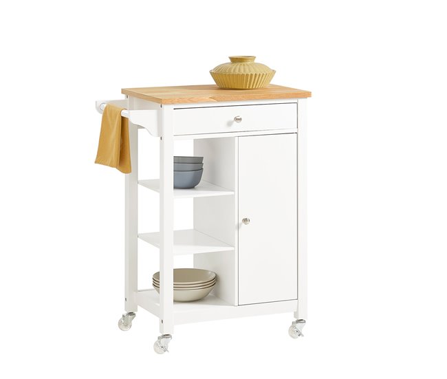 Carrito de Servir FKW46-WN SoBuy Blanco