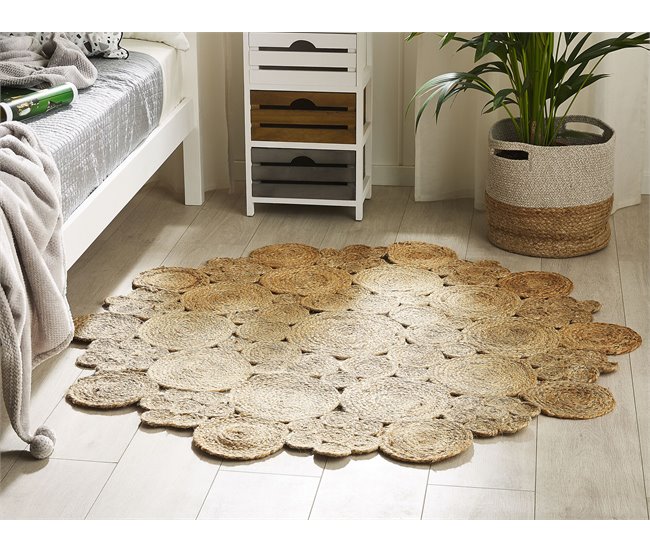 Beliani Alfombra de pelo corto GERDEK Beige