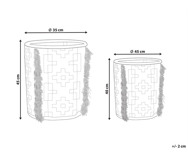 Beliani Estante de baño pequeño KOTKAI Blanco/ Beige