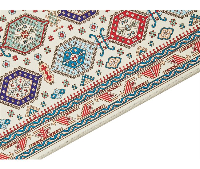 Beliani Alfombra de pelo corto HACILAR 80x240 Multicolor