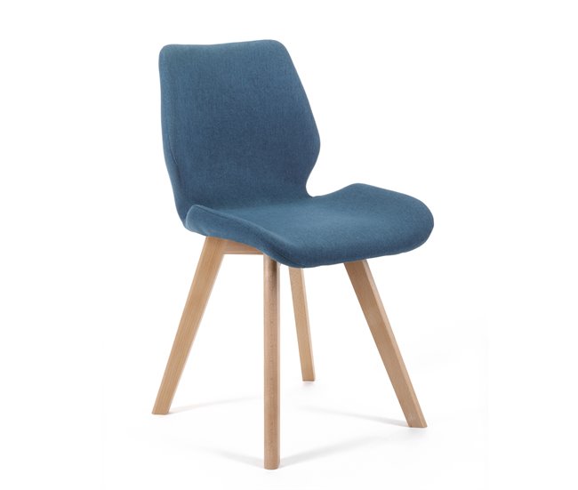4x silla tapizada SJ.0159 Azul Marino