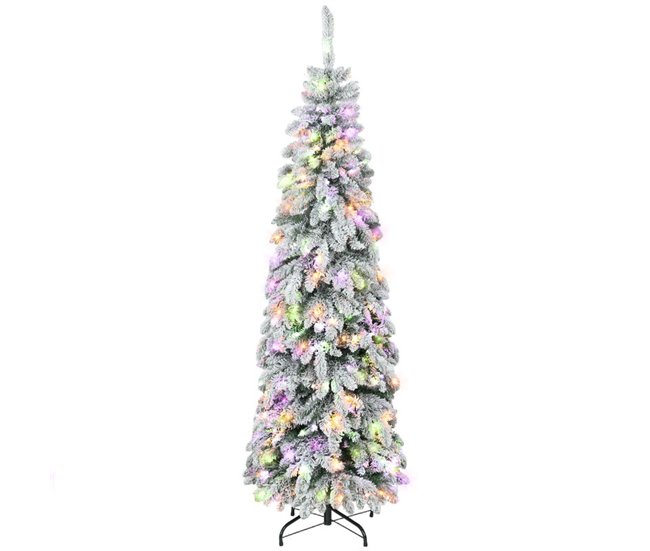 Árbol de Navidad Plástico, Acero HOMCOM, hogar - decoración Verde