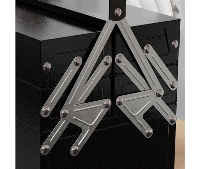 Caja de Herramientas Acero DURHAND Negro