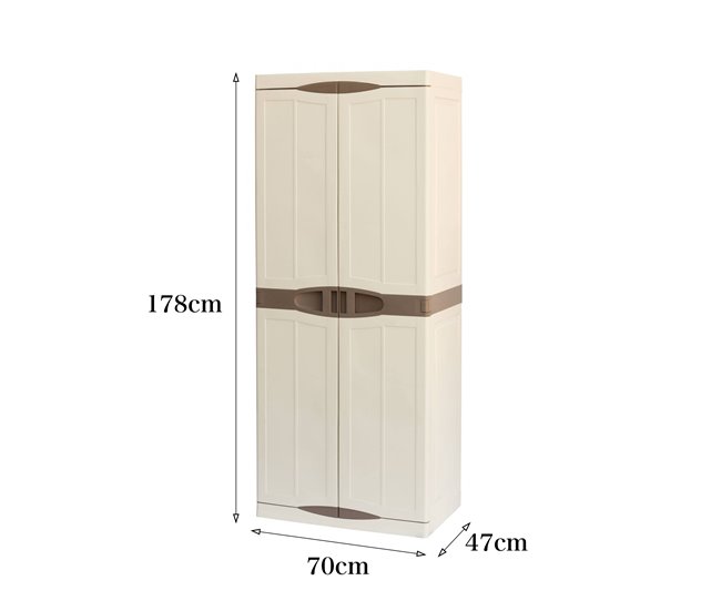 Armario exterior en PVC Beige