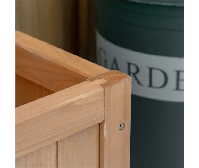 Jardinera con Enrejado Madera de Abeto Outsunny Marron