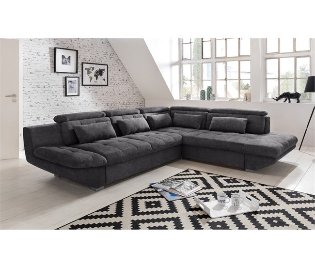 Rinconera convertible en cama ETERNITY Antracita