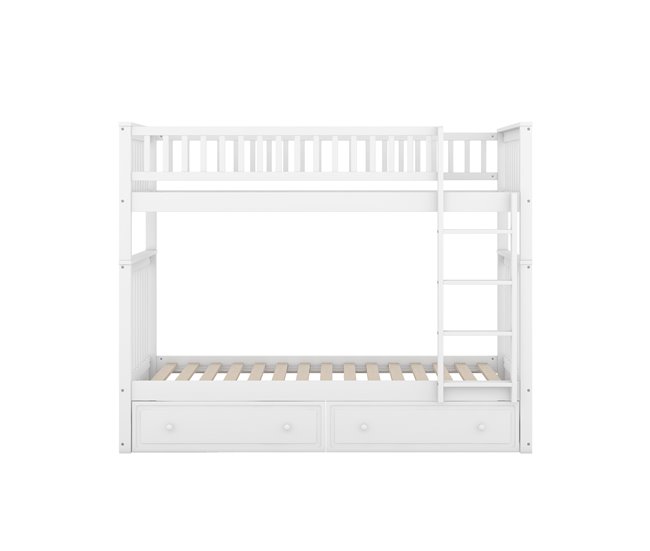 Camas literas 205x95 Blanco
