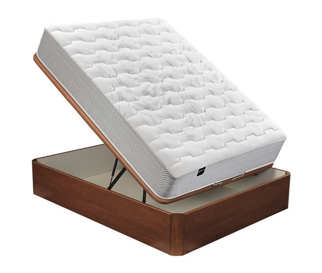 Colchón PEGASUS 8K BULTEX de material celular + canapé gratis Pikolin color cerezo 