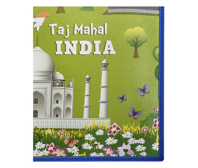Acomoda Textil – Alfombra Infantil Impermeable y Acolchada. Azul/ Verde