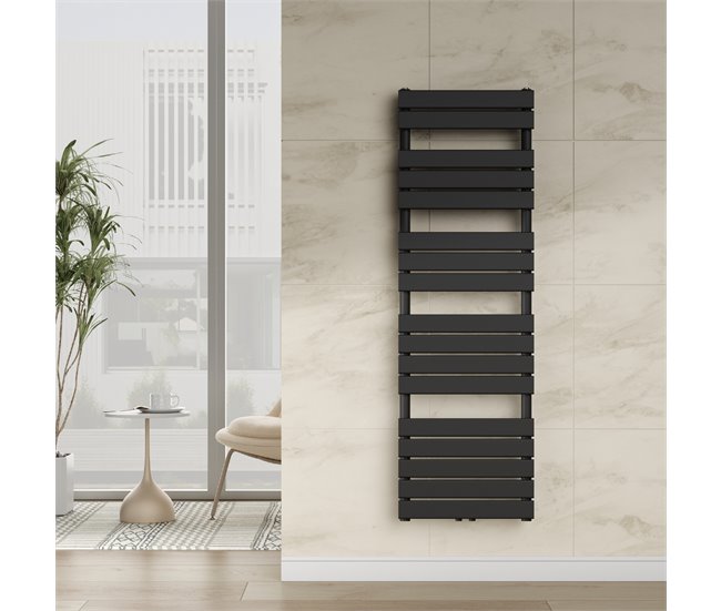 Radiador toallero mural Voss 844 W 17 lamas acero Blanco