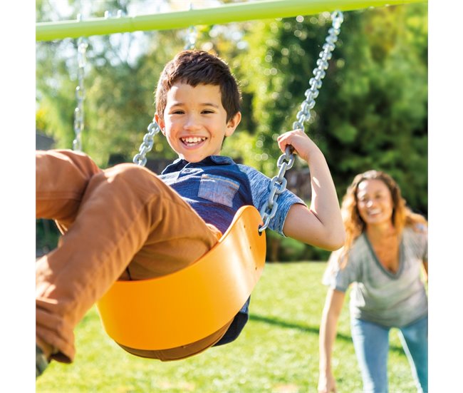 Columpio infantil 2 en 1 INTEX Azul/ Verde