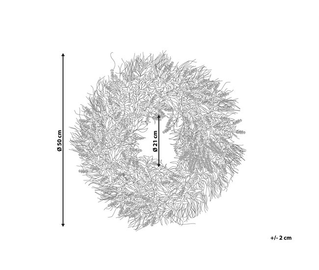 Beliani Corona TELDE Verde