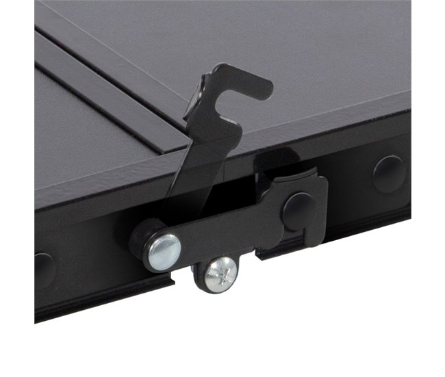 Aktive Mesa plegable camping ajustable en altura y antideslizante Negro