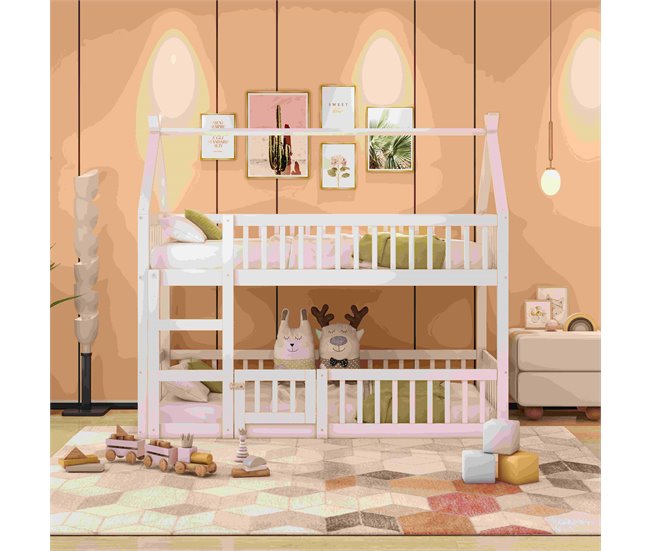 Cama litera 95x205 Blanco