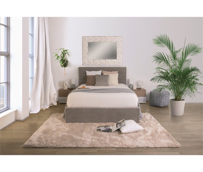 Cama abatible LUA II de color gris 140x190cm Gris