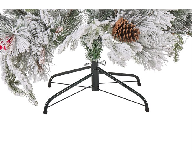 Beliani Árbol de Navidad MASALA Blanco