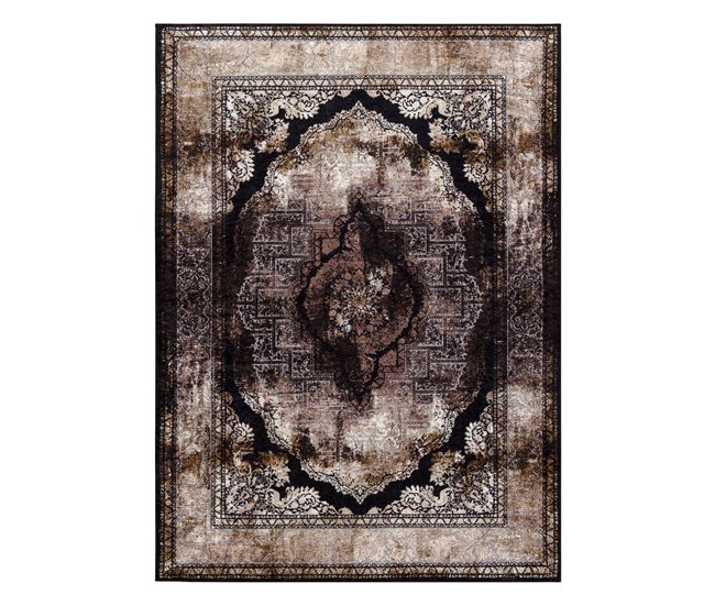 Alfombra lavable MIRO 51664.805 Rosetón marco 120x170 Marron