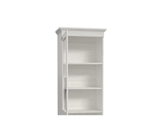 Vitrina 1 puerta de cristal PORTOFINO Blanco