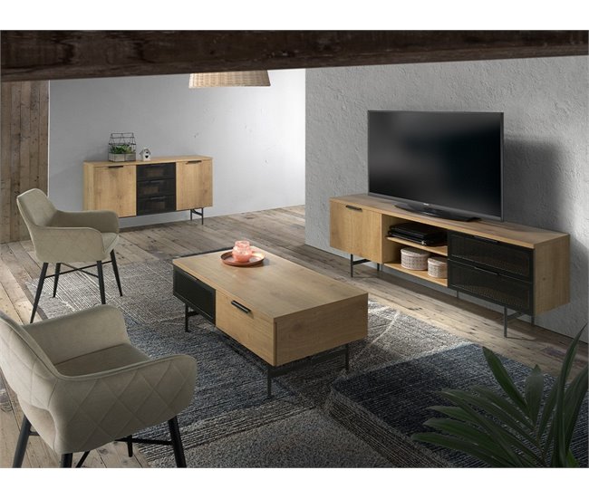 Mesa de Centro Rectangular - Modelo BRADLEY Marron
