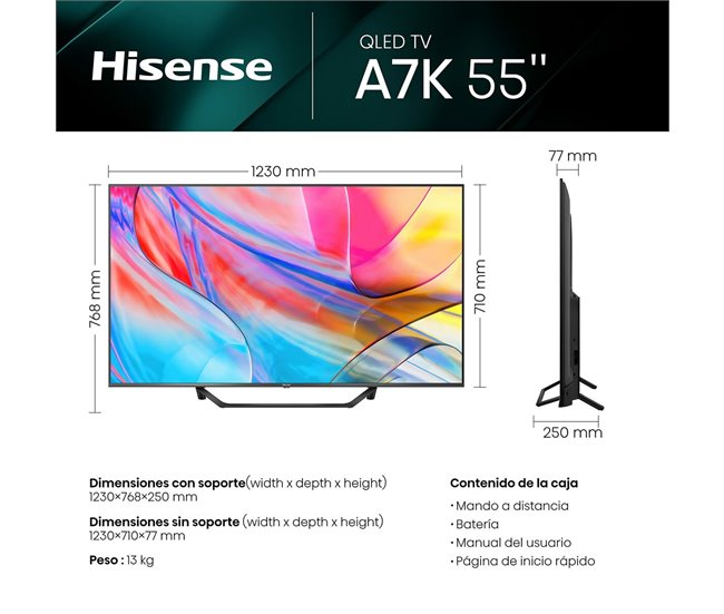 Smart TV 55A7KQ Negro