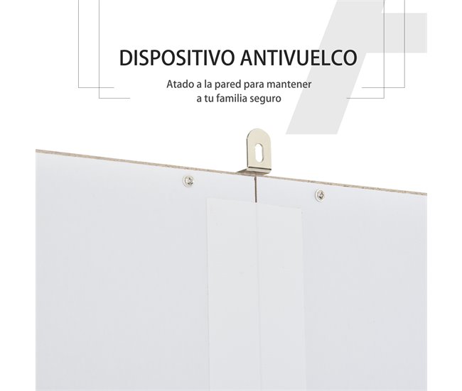 Alacena de Cocina Melamina de Madera HOMCOM, hogar - cocina Blanco