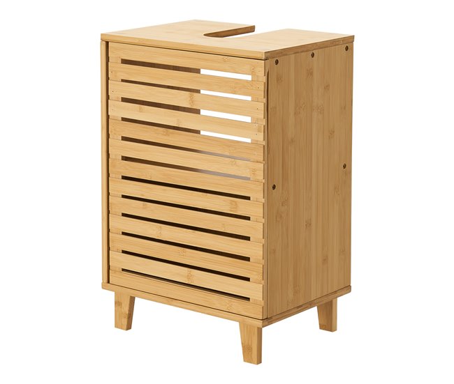 Mueble para debajo del lavabo Iveland con puerta 2 compartimentos Natural