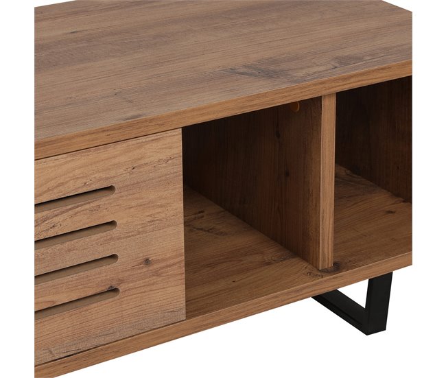 Mesa TV 100% Tablero de aglomerado rechapado en melamina Marron